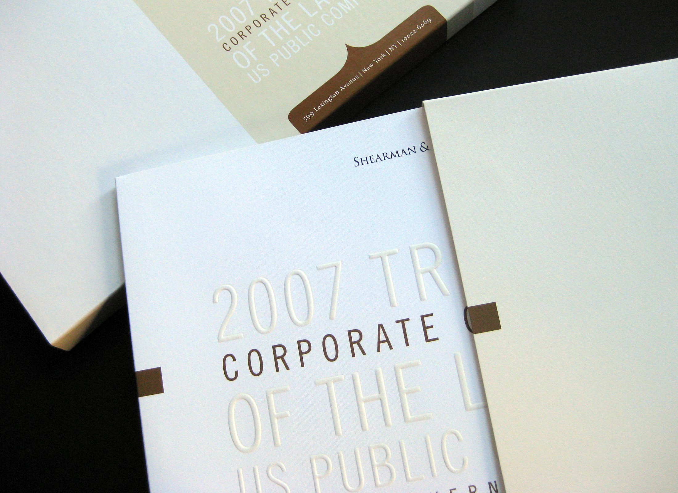 Corporate Marketing Collateral & Annual Reports for Law Firms New York