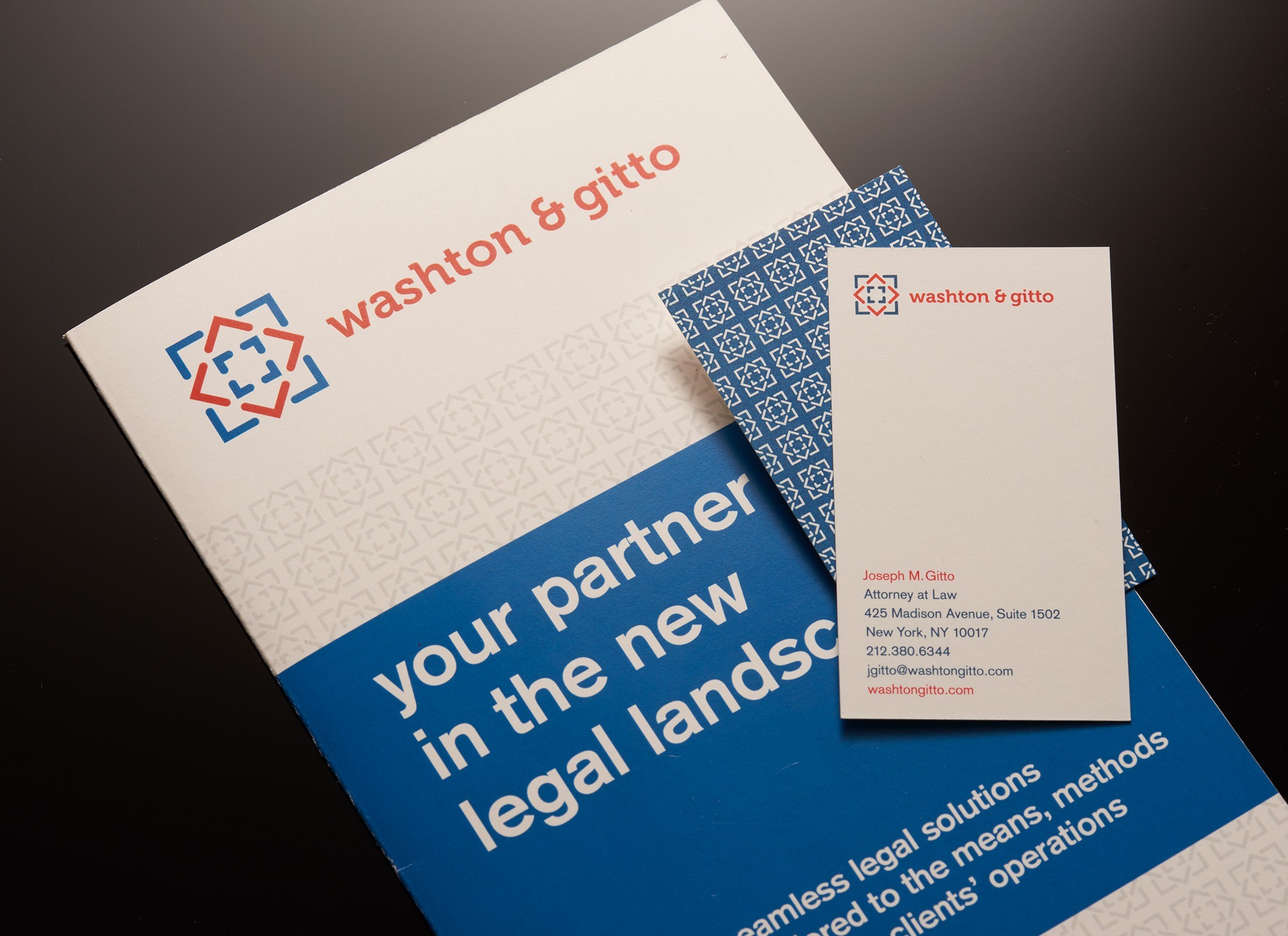 Brochure & Business Card Design for Law Firms