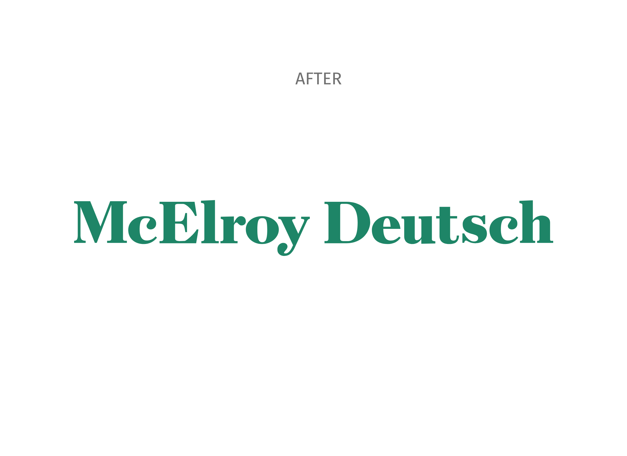 McElroy Deutsch Brand Identity Design Firm 