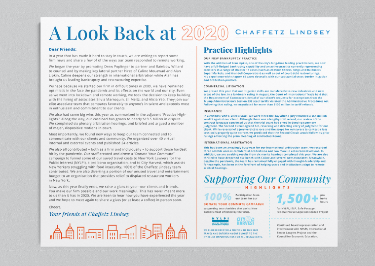 Image about Designing a 2020 Infographic Retrospective for a New York Law Firm