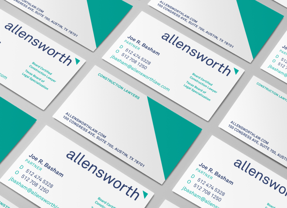 Allensworth business card design