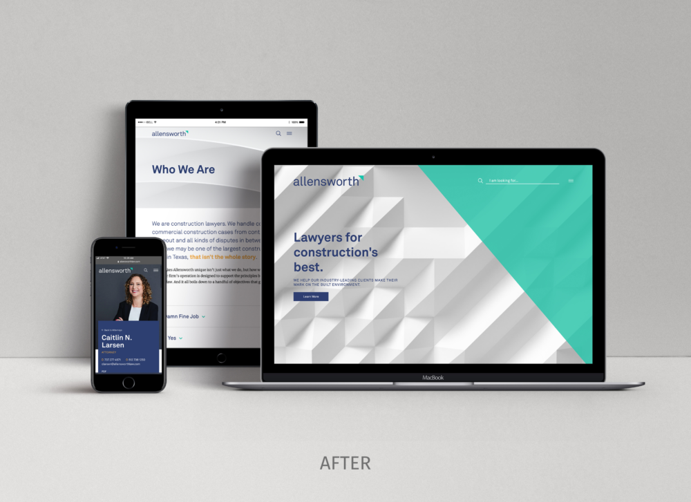 Allensworth law firm website design after