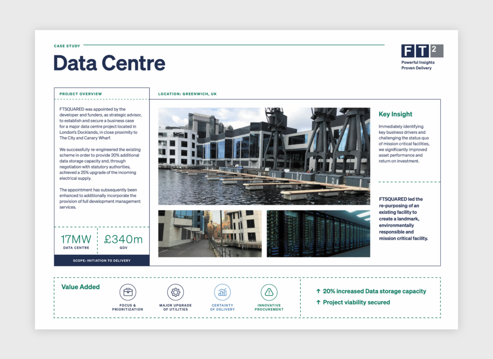 FTSQUARED Case Study – Data Centre – AEC marketing and branding firm