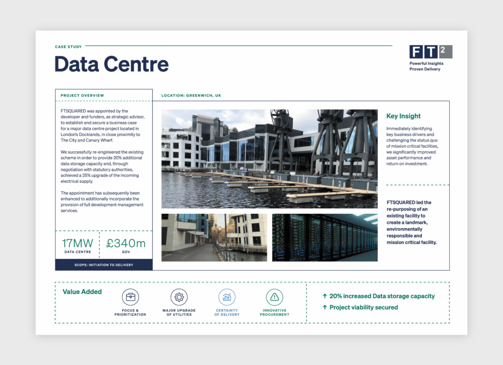 FTSQUARED Case Study – Data Centre – AEC marketing and branding firm