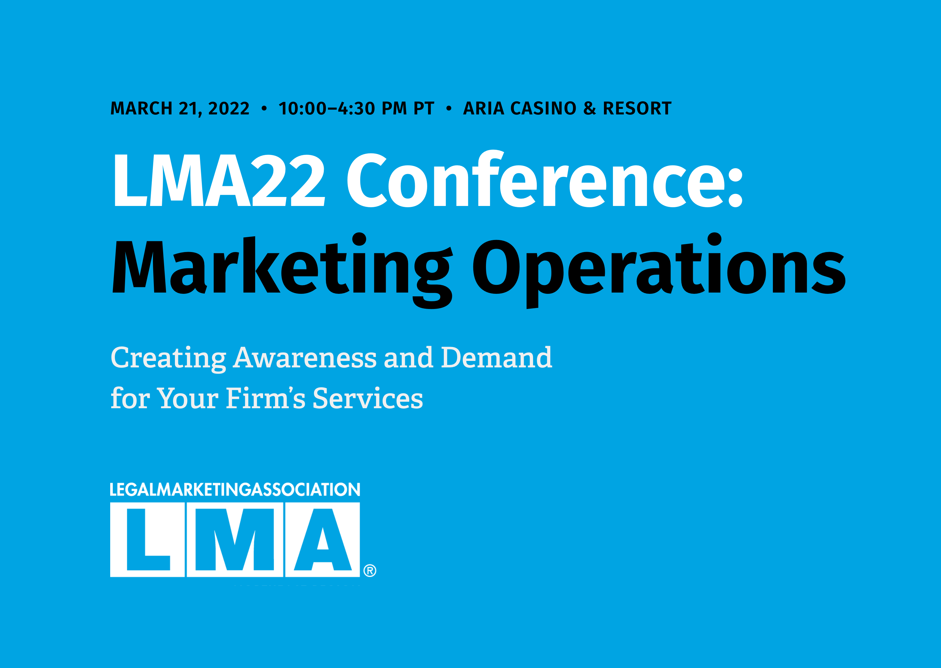 Image about LMA22 Conference: Legal Marketing Operations