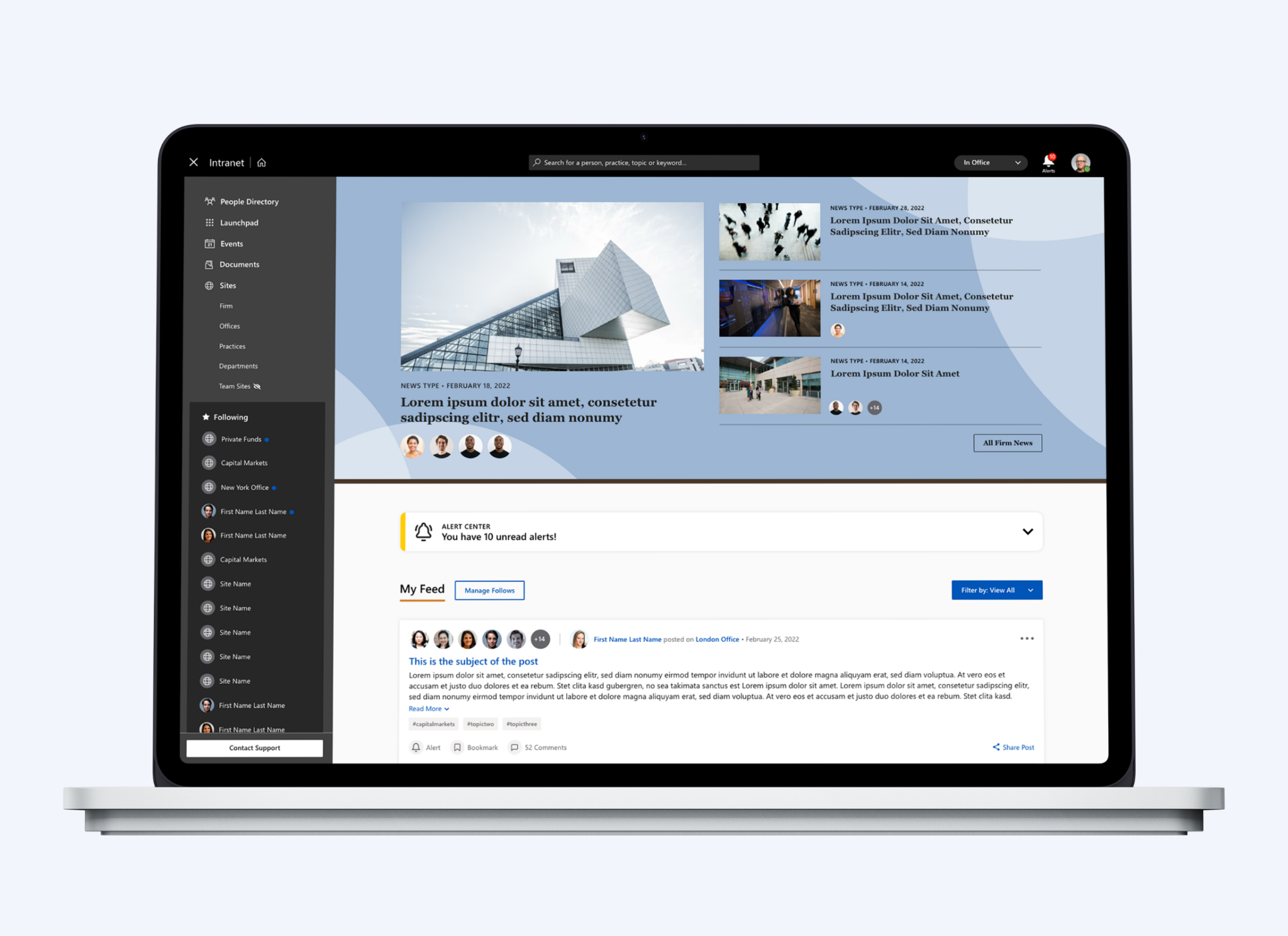 Custom SharePoint Online Intranet Design | Knox Design Strategy