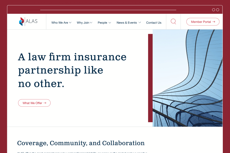 Website and member portal redesign