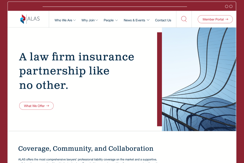 Website and member portal redesign