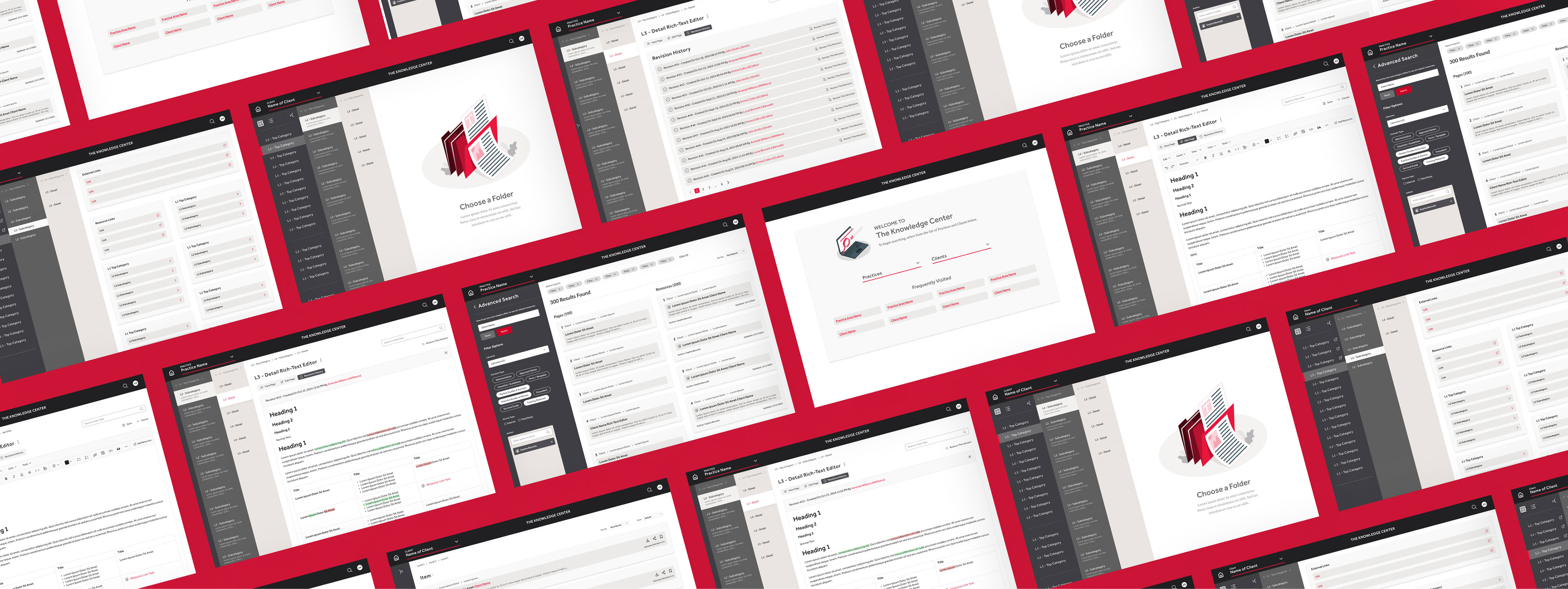 Knowledge Center Designs internal application