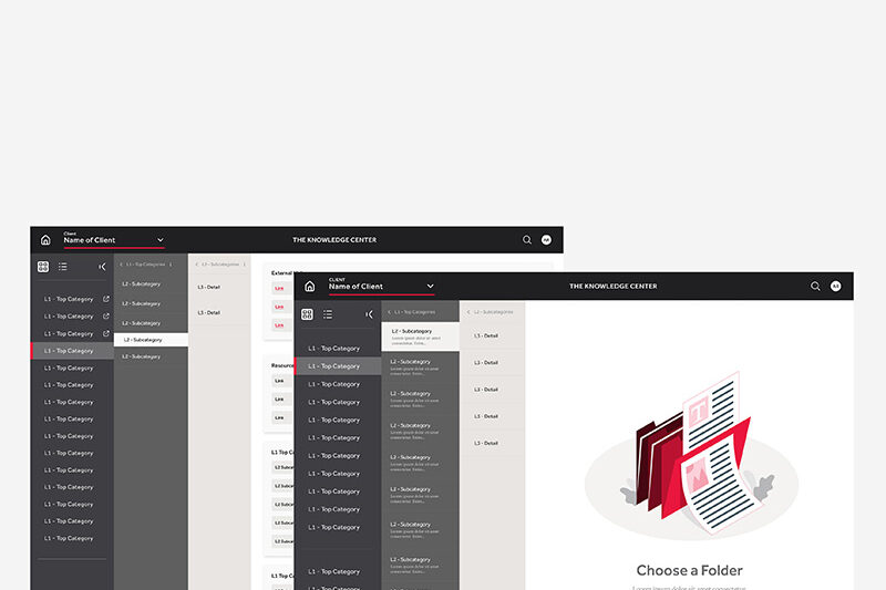 Knowledge Center Designs internal application